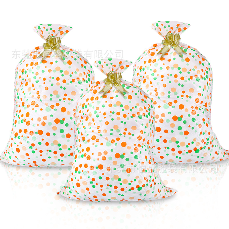 En stock comercio electrónico transfronterizo nueva bolsa de regalo de Navidad PE bolsa de regalo de plástico bolsa de regalo de Navidad