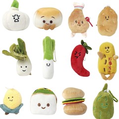 10cmの果物と野菜のニンニクですね。ぬいぐるみがぬいぐるみを解凍して、表情のバッグのキーホルダーinsプレゼントが可愛いです。
