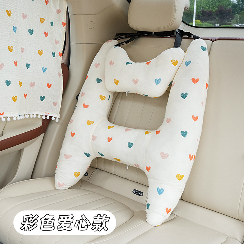 車のヘッドレストの車の子供の安全ベルトの安全枕の四季通用の漫画の車の上で枕を抱いて寝る神器|undefined