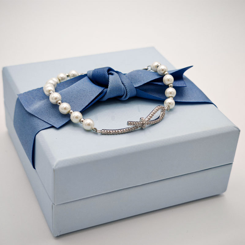 Hefang Elegant Ribbon Bracelet for Women Wedding Light Luxury Elegant High-End Bracelet Jewelry