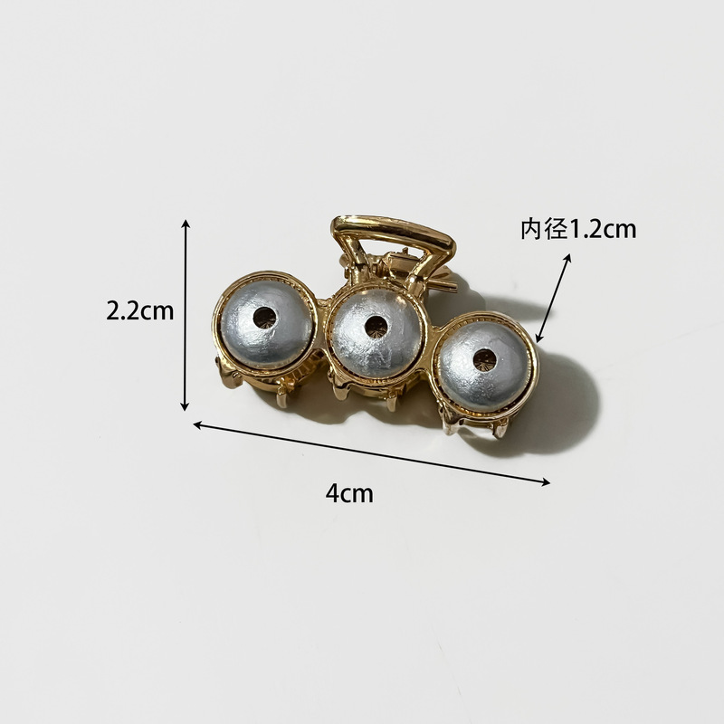DIY ジュエリーアクセサリー合金レザー宋錦ヘアピンベース幾何学的な溝カモノハシクリップ前髪サイドクリップヘアアクセサリー|undefined