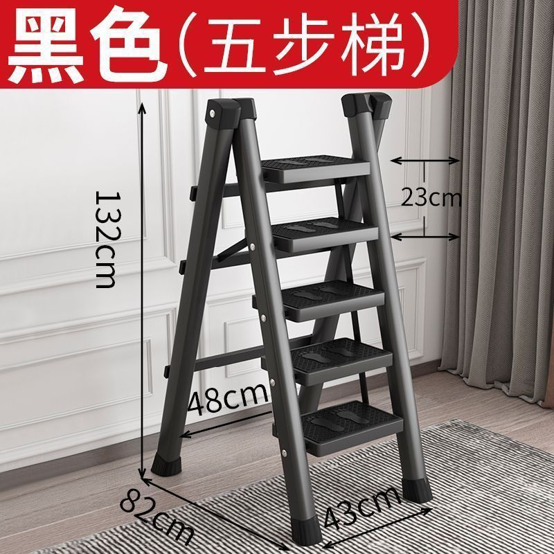 escalera doméstica escalera plegable de acero al carbono espesa escalera móvil escalera retráctil escalera multifuncional escalera interior