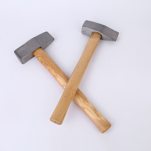 Manufacturer wholesale wooden handle mountain hammer, masonry hammer, broken stone, forged hammer, flat head large hammer