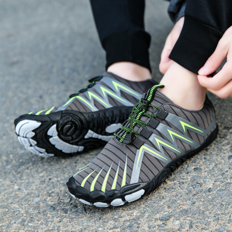 Zapatos de malla de cinco dedos para exteriores, versión deportiva para montañismo, zapatos de senderismo transpirables, zapatos de correr para escalada en roca para hombre, antideslizantes image 11