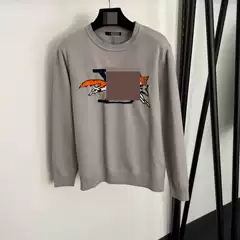 Women's High-End Long-Sleeve Pullover Knit Sweater with Letter Embroidery, Dopamine Trendy Style