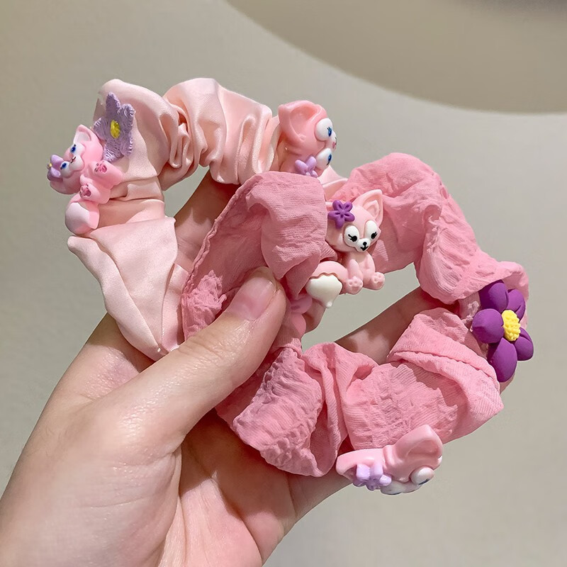 Leche azul (hermosa princesa) popularidad en línea coreana lindos ling nabel anillo de pelo intestino grande