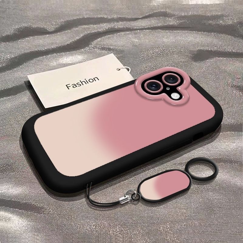 渐变粉晕染适用苹果16手机壳13保护壳iPhone15趣味14卡通12软17|undefined