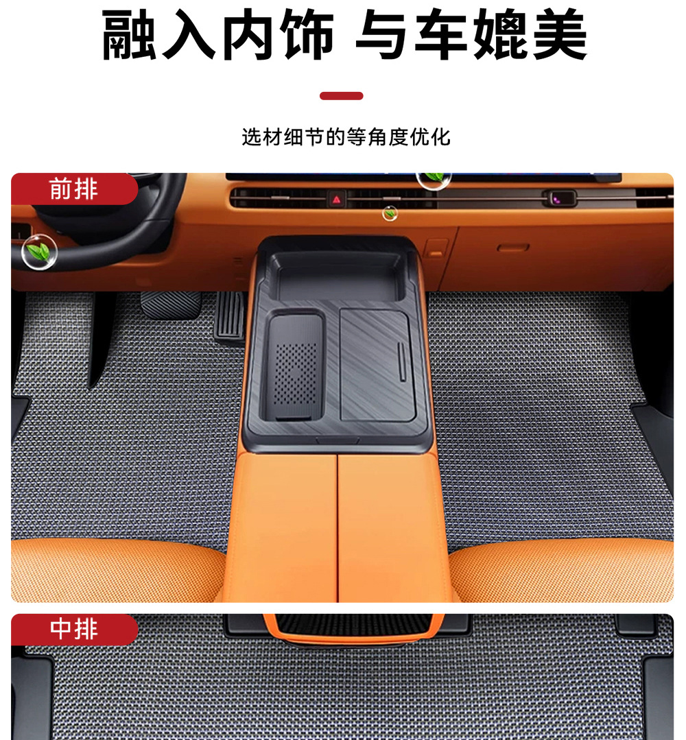[Immense Starry Sky] Suitable for Wei Brand Gaoshan 8 Carbon Fiber Pattern Woven Floor Mats, Waterproof and Non-Slip