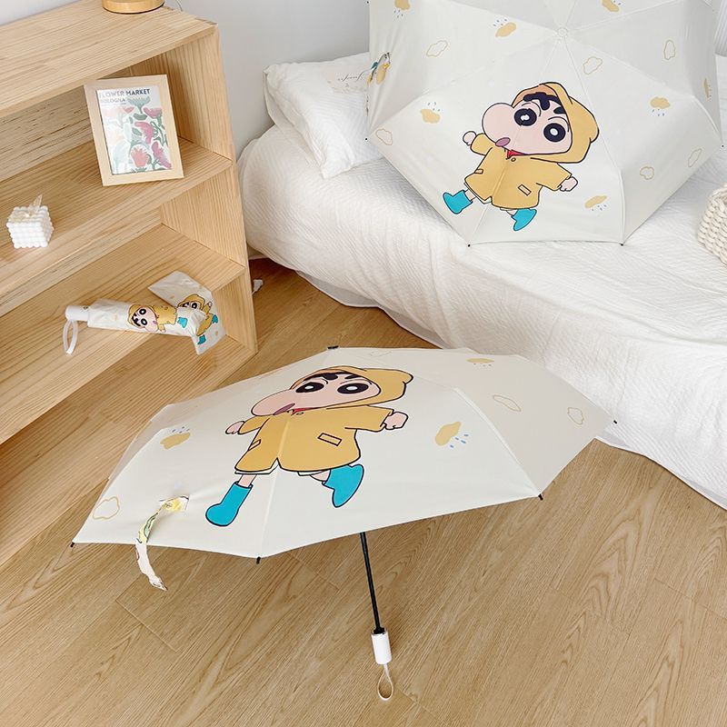クレヨンしんちゃん晴雨兼用傘ポータブル日よけ傘日焼け止め傘卸売折りたたみ自動傘男の子と女の子用|undefined