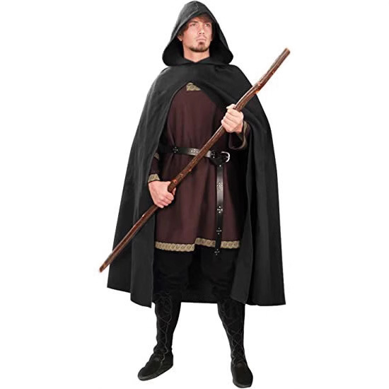 Cross-border New Medieval Retro Cape Halloween Stage Performance Suit Viking Suit Playing Warrior Suit
