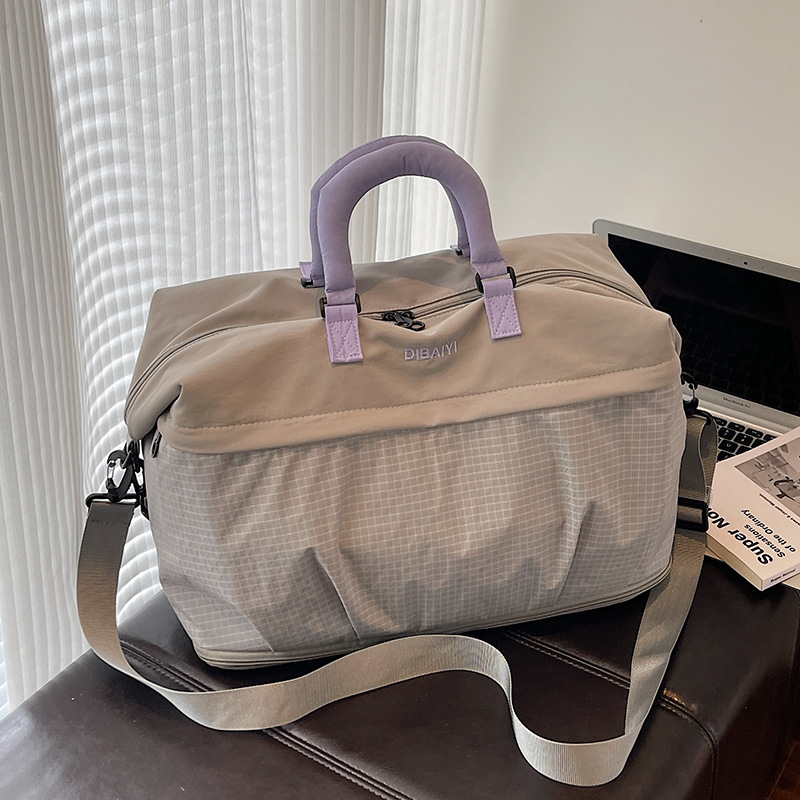 Bolsa de viaje de mujer ligera de gran capacidad bolsa deportiva de fitness bolsa de viaje corto bolsa de mano bolsa de embarque bolsa
