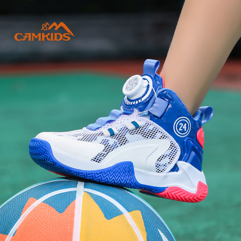 Zapatos para niños de primavera y otoño zapatos de malla transpirable 2023 nuevos niños zapatilla de deporte botón giratorio de malla zapatillas deportivas