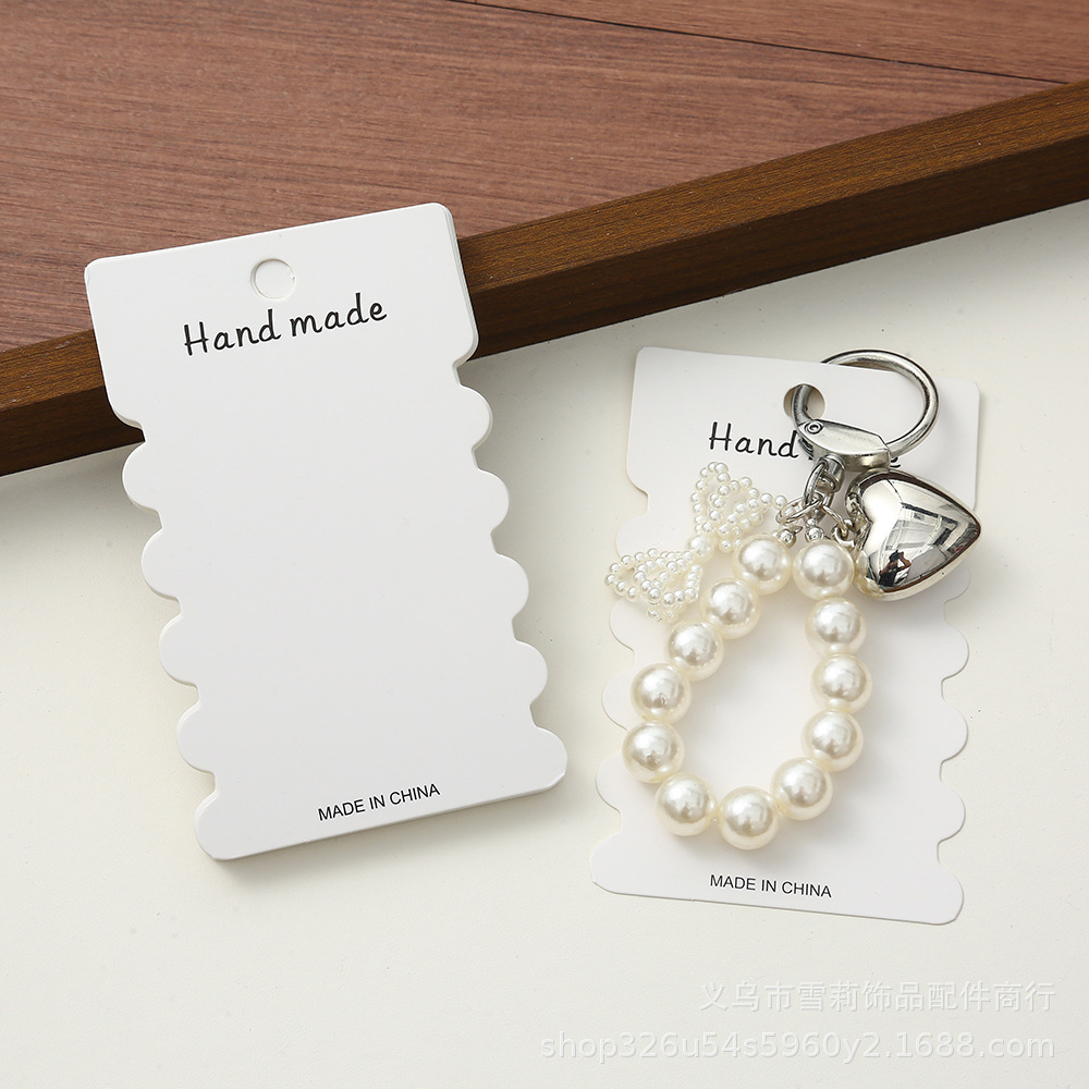 Nueva onda joyas cartones corbatas letras embalaje para el cabello adorable cartón de papel anillo de cabello decoración fábrica al por mayor image 3