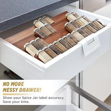 抽屉调料架木质托盘调料架橱柜储物架4层抽屉调料实木托盘调料架