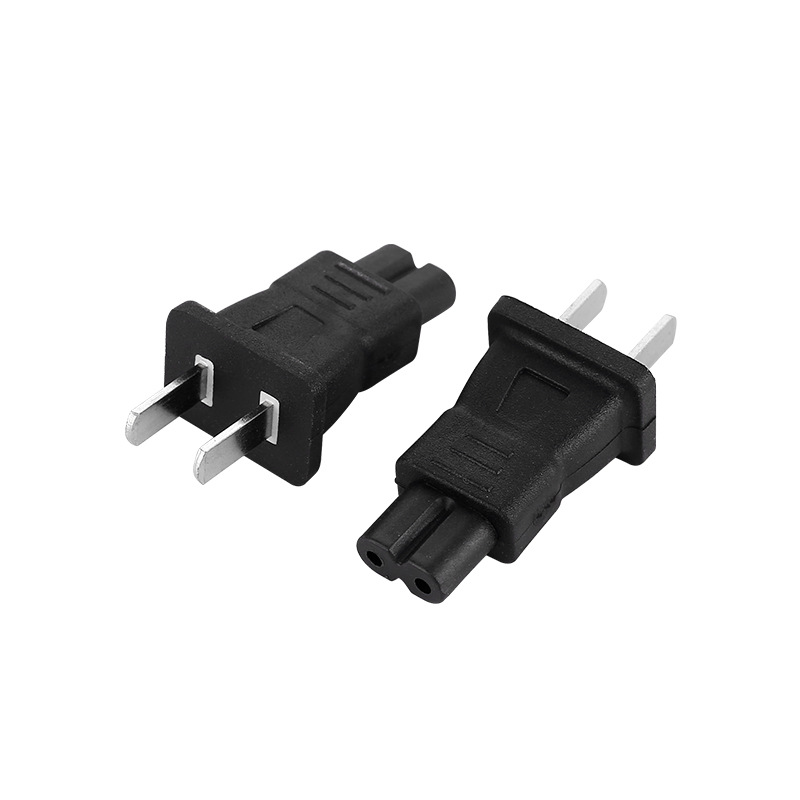 Adaptador de corriente estándar americano y estándar nacional, adaptador de enchufe de dos clavijas en forma de ocho, adaptador de voltaje universal, cable de alimentación image 6