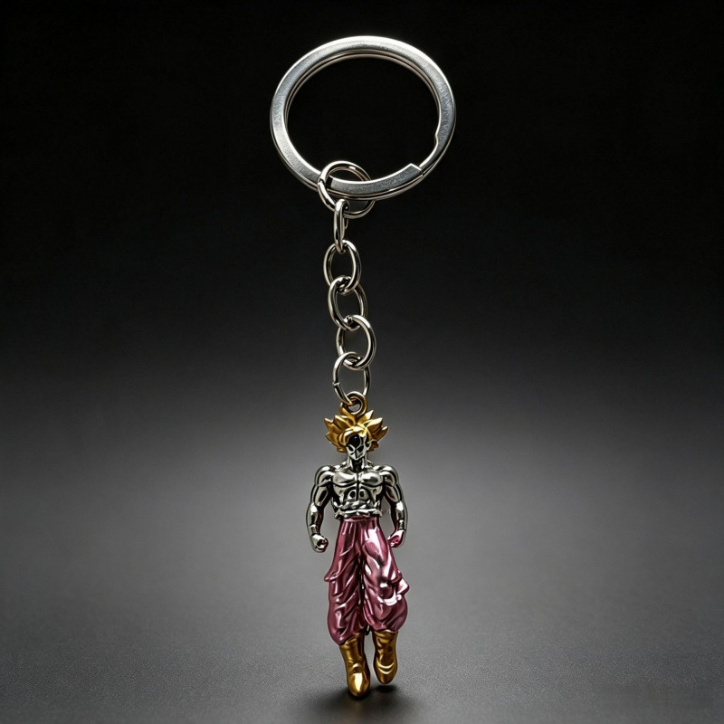Subcultural Gothic-style cross keychain, vintage look, trendy bag accessory, personalized couple's car key accessory