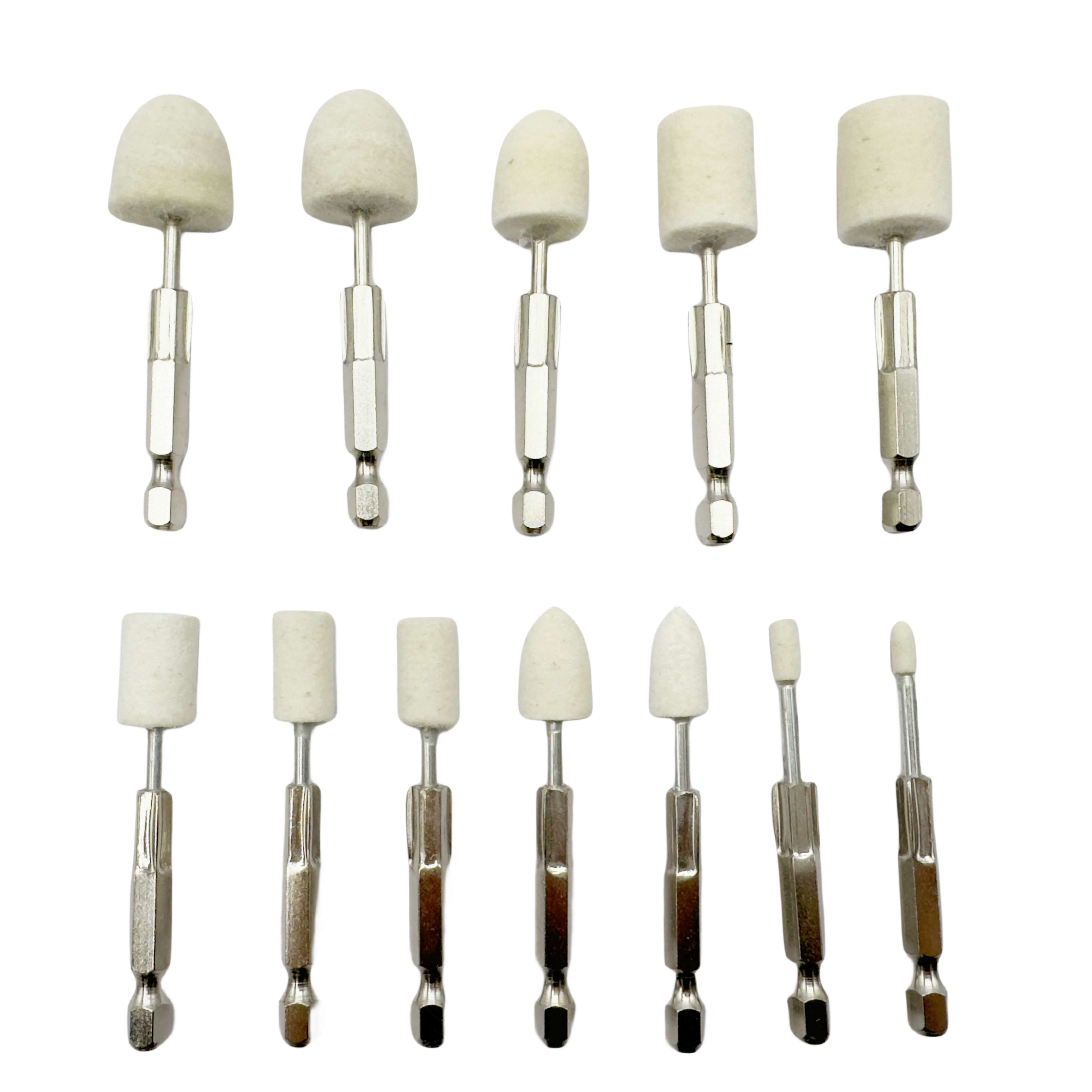 Hexagonal pulido cabeza de lana cargada destornillador pulido cabeza de taladro eléctrico aire lote broca de lana broca 6.35 broca broca