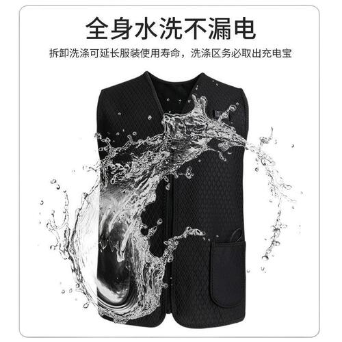 Electric heating vest for men, whole body heating clothes for middle-aged and elderly people in winter, charging smart electric heating vest for women