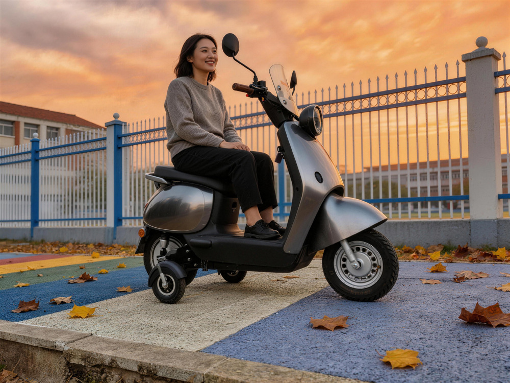 Electric Vehicle Auxiliary Wheels, Dual-Motor Balance Wheels, Anti-Slip and Anti-Fall Wheels for Adults and Beginners, Electric Adjustable and Foldable