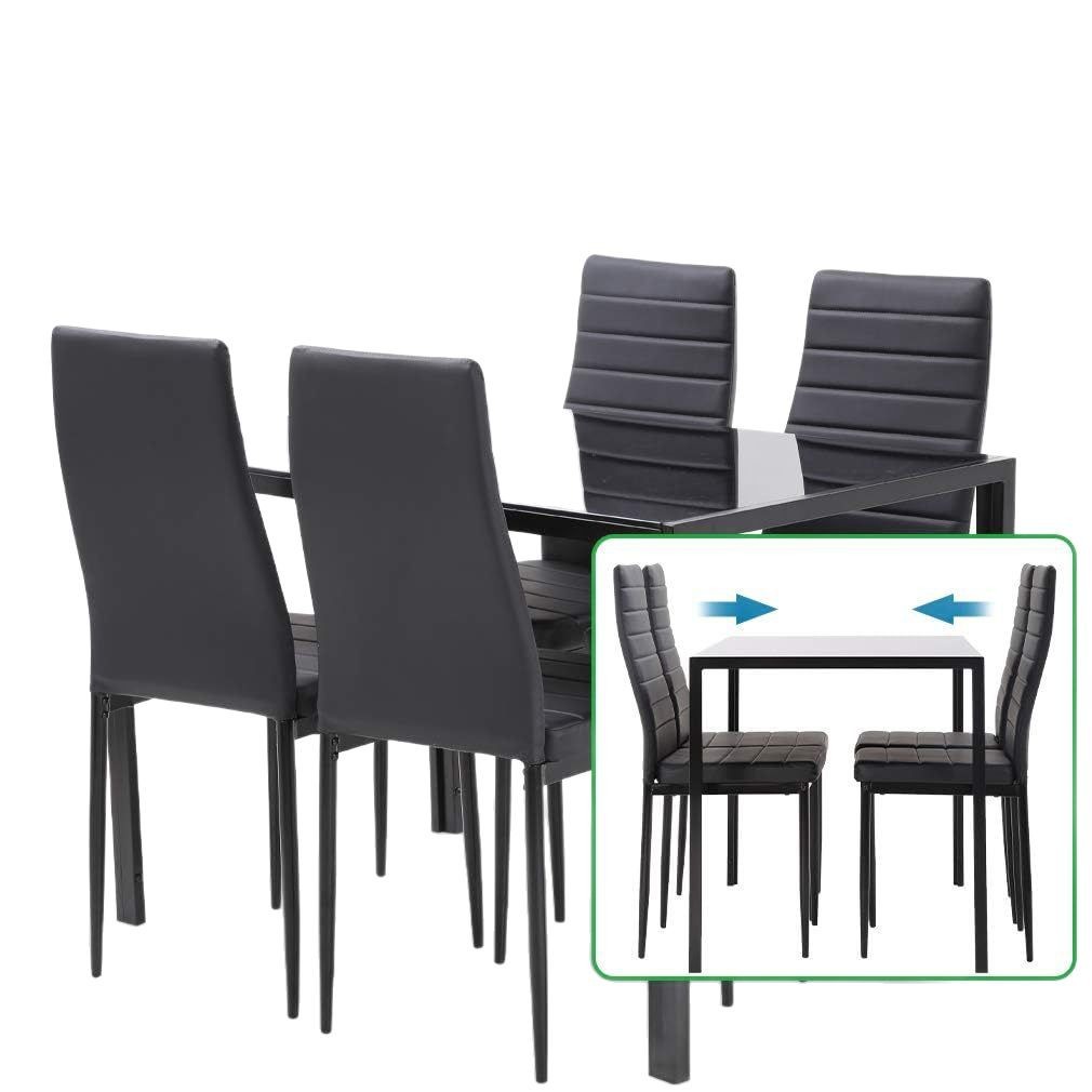Dining chairs embalaje de pedido por correo Amazon venta caliente silla de línea horizontal comercio exterior transfronterizo silla de comedor de lujo ligero de alta gama