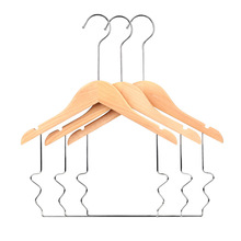 儿童衣架家用一体衣服撑实木婴儿衣架服装店宝宝童装连体裤架批发