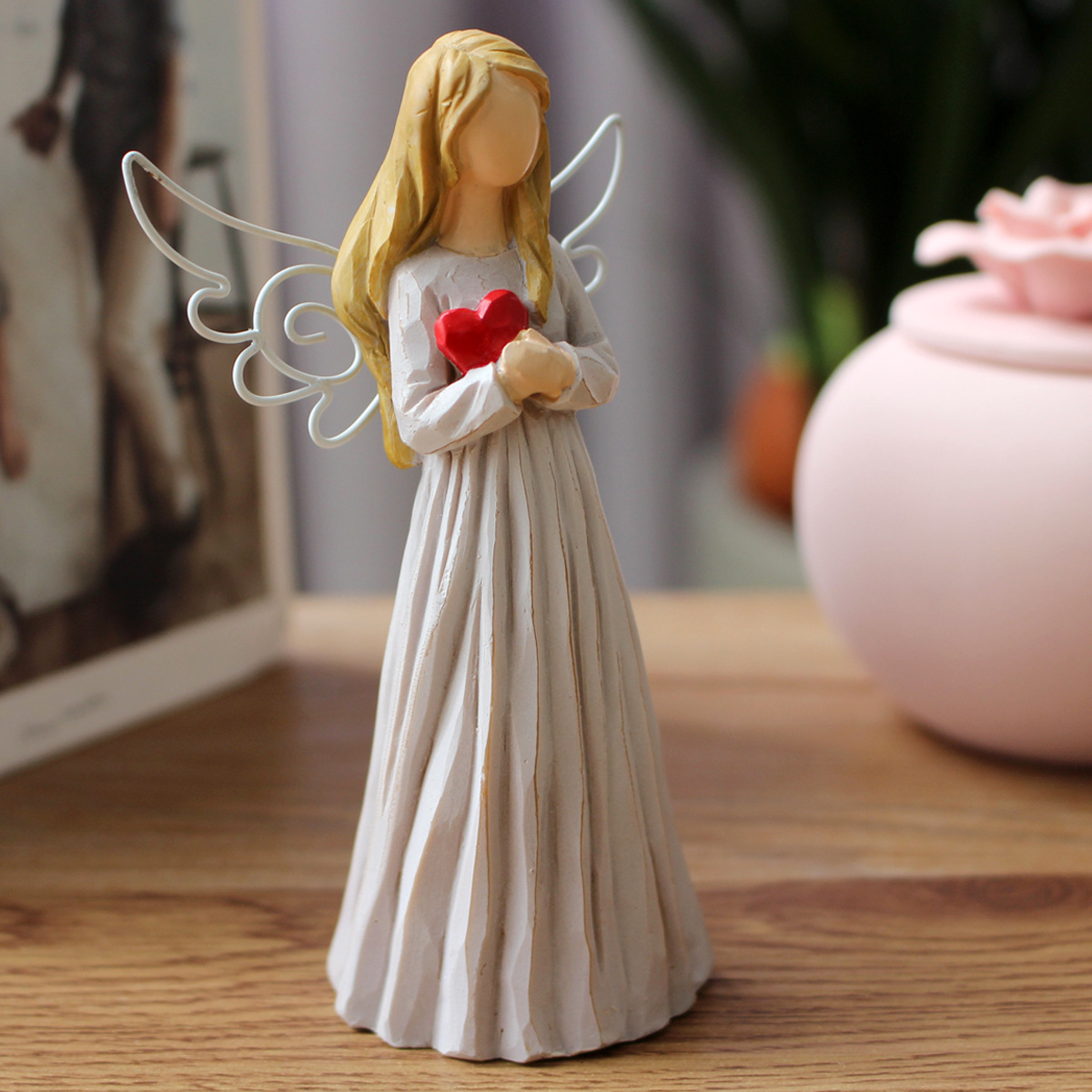 European-style Love Angel Ornaments Home Accessories Housewarming Birthday Gift Girls Entrance Desktop Living Room TV Cabinet