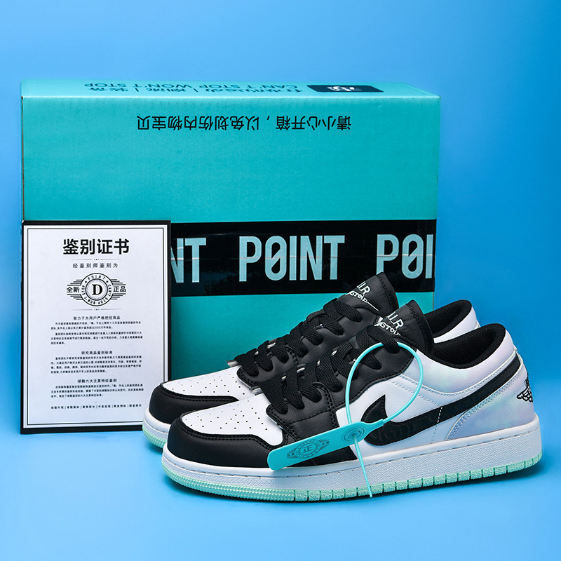 Aj1 Small Tiffany Low-Top Shoes Joint Aj Men's Shoes Dunk White Golden Reverse Putian Shoes Nk Couple Sneakers High Appearance