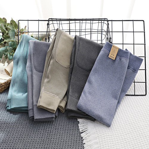 Children's Fashion Striped Warm Trousers for Boys, School Uniform Magic Kids' Clothing Spring and Autumn Cotton Trousers Qingdao Underwear Factory Direct Sale