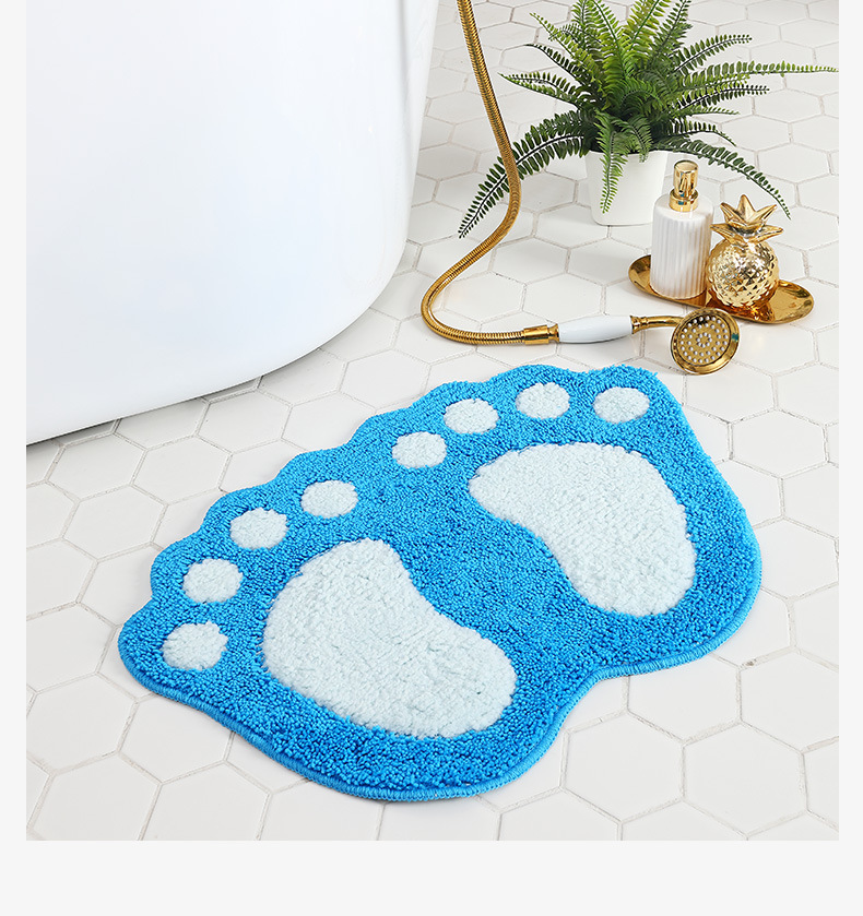 Fashion Footprint Polyester Fiber (polyester) Floor Mat display picture 4