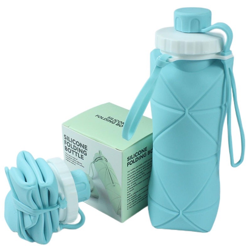 Taza plegable de silicona portátil de gran capacidad mini taza telescópica taza de agua deportiva al aire libre taza de agua portátil redonda