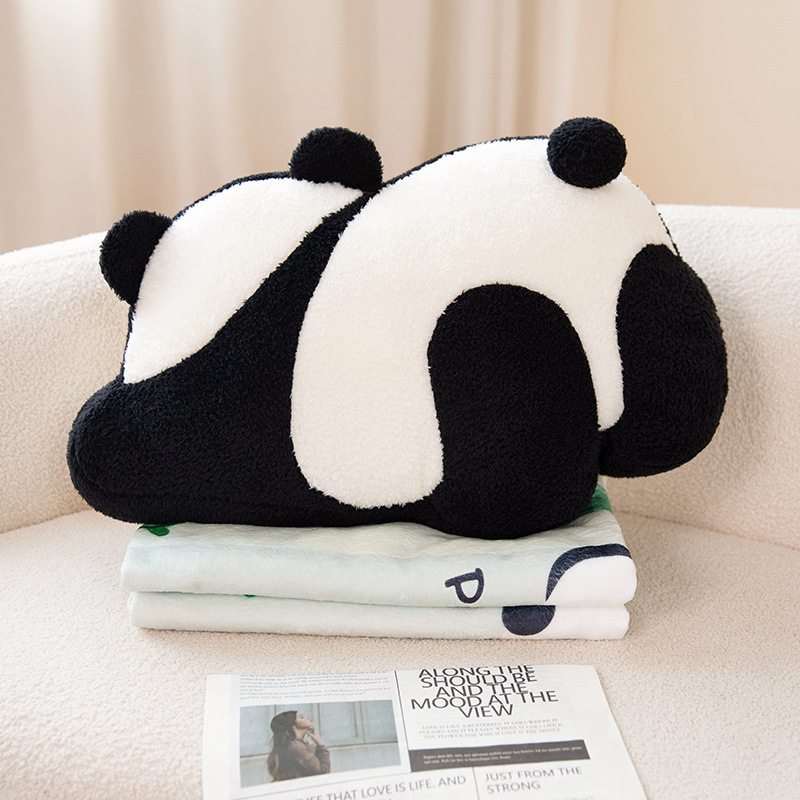 Red de celebridades Panda almohada muñeca lindo sofá sala de estar estudiante durmiendo junto a la cama niña cojín de respaldo almohada oficina