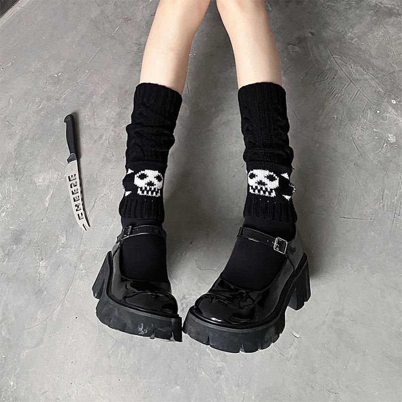 Women's Lolita Skull Polyester Cotton Polyacrylonitrile Fiber Mesh Over The Knee Socks A Pair display picture 2