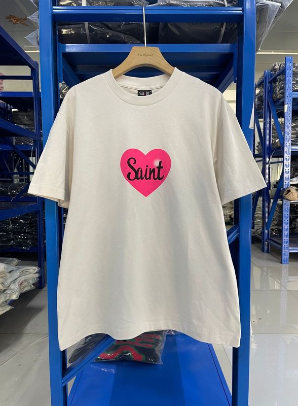 高品質 SAINT MICHAEL ICON ウォッシュ加工 オールド半袖 アメカジ レトロ プリント カップル Tシャツ 男女兼用|undefined