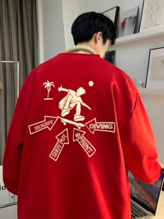 400g�ذ����޾Ƽtɫ�A�I�l����ʽ�߽��д����������oversize����