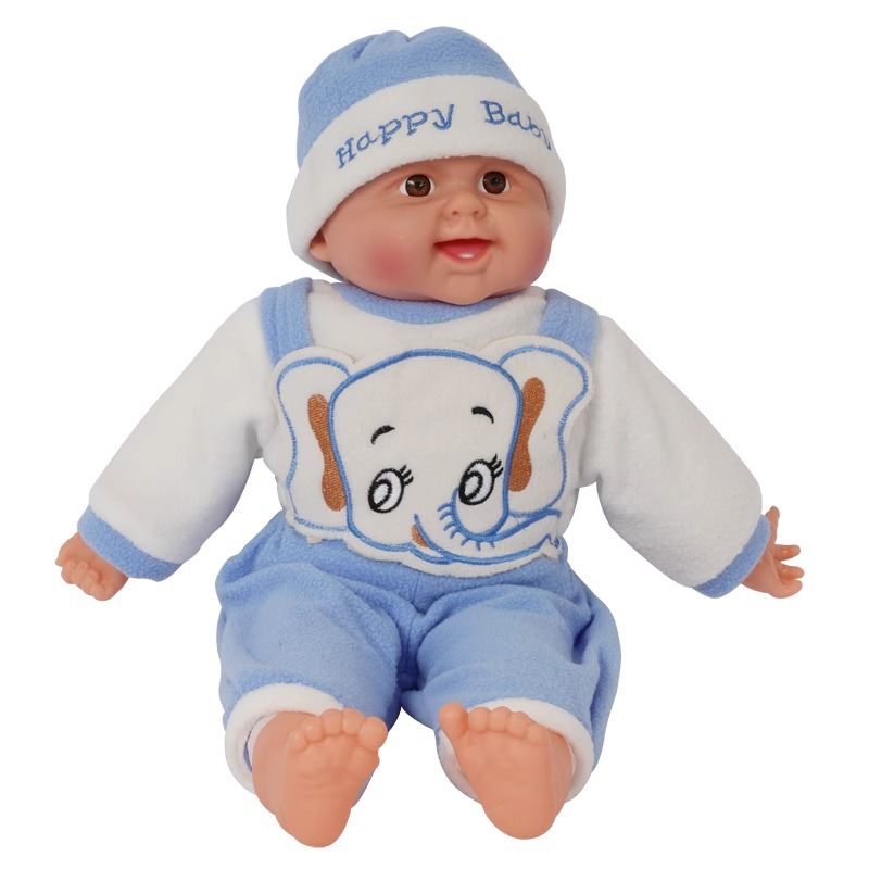 Muñeca de simulación Educación temprana Jardín de infantes Paño para niños Cuerpo de bebé Juego de casa Niños y niñas Juguetes educativos