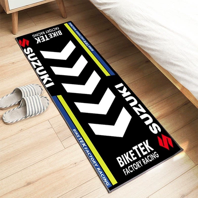 Cross-border Amazon temu motorcycle logo Avtomobil döşəmə paspasları - mt44-40120cm-crystal-velvet-dot-bottom