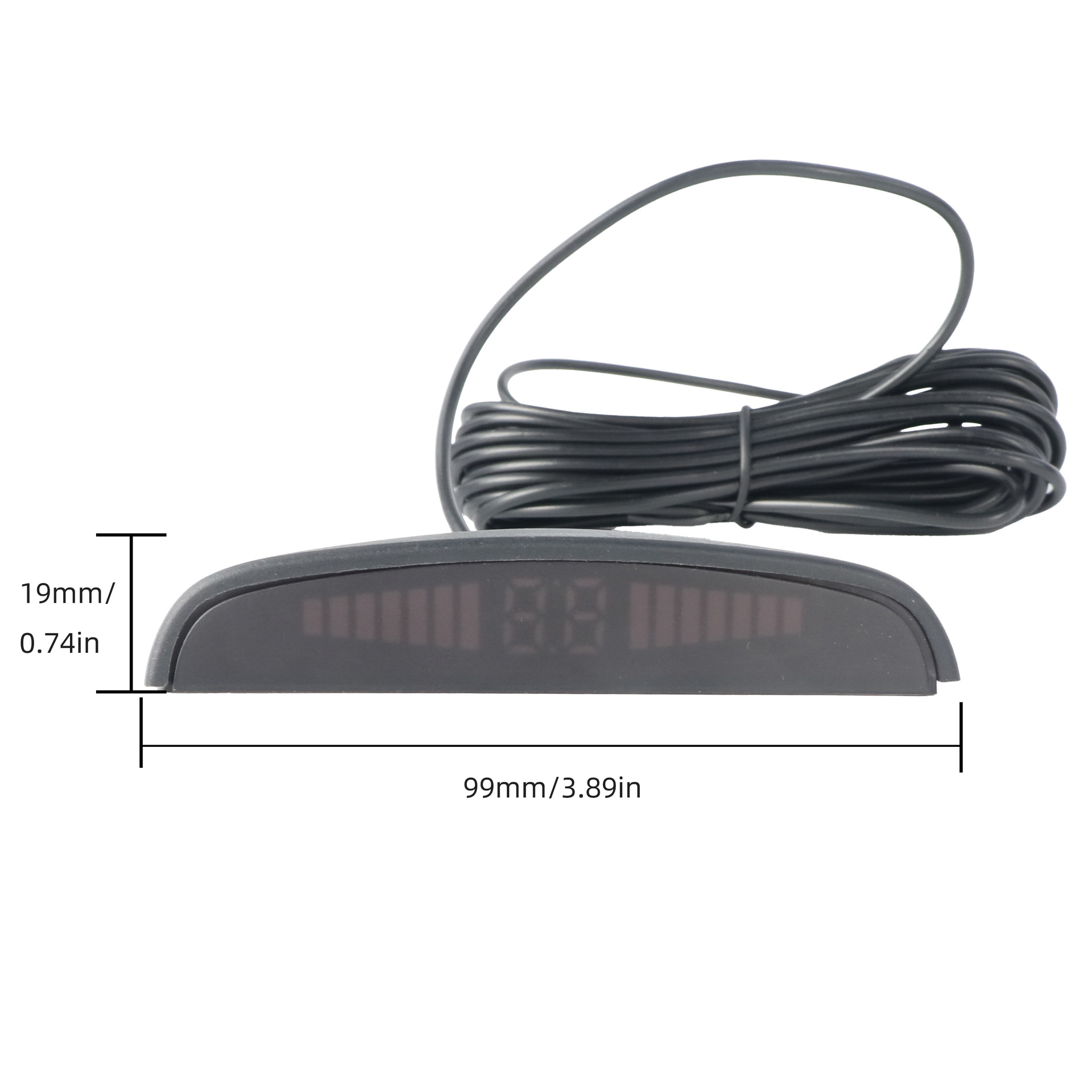 4-Sensor Popular Universal Car Parking Radar with Crescent-Shaped Design, Voice and Beep Alert, Complete Set