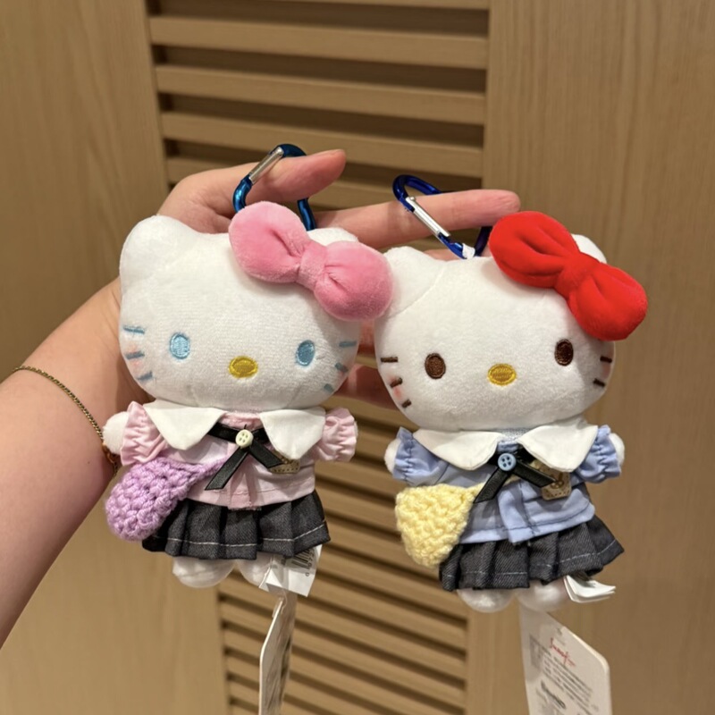 本物のハローキティサンリオバッグペンダントぬいぐるみキーホルダースクールバッグペンダント人形|undefined