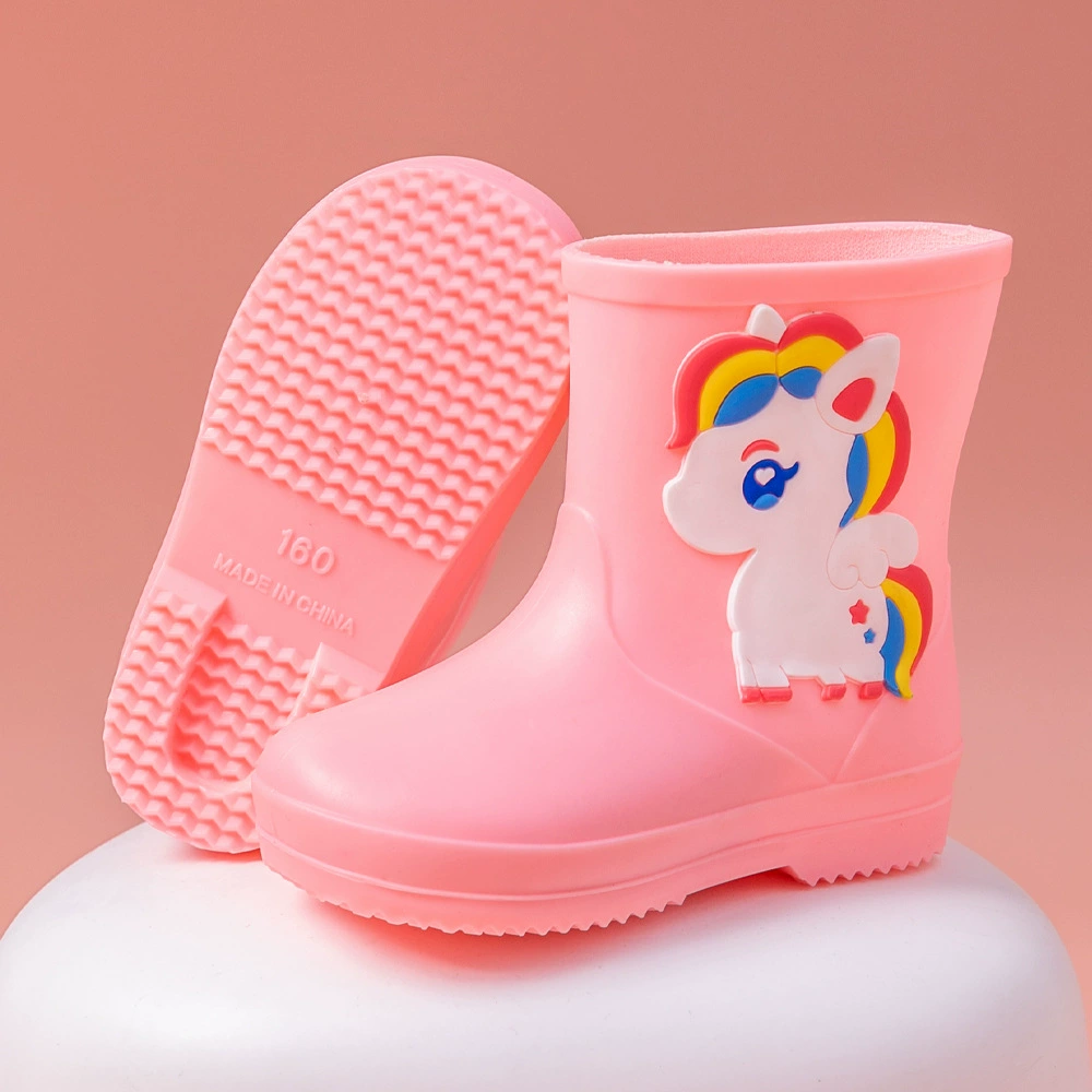 Детские дождевые сапоги милые школьники маленькие детские дождевые сапоги детские резиновые сапоги мультяшные водяные ботинки для малышей 1-7 лет водонепроницаемые и нескользящие