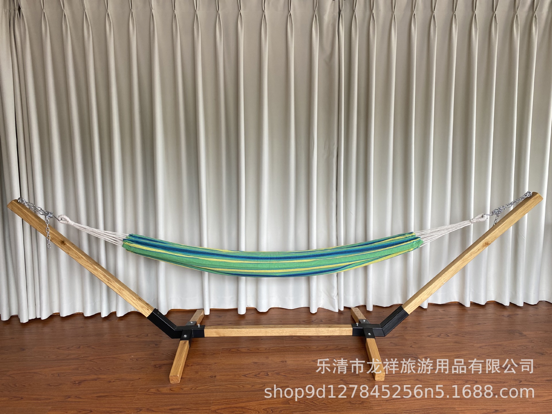 200*100cm 파란색, 녹색 및 노란색 스트립