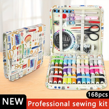跨境NEW 针线印花 缝纫工具套装 36个大线轴 旅行家居常备针线包