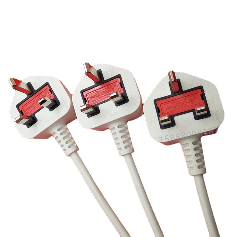 供应英标电源线插头英规三插电源线英式电源线英国电源插头线