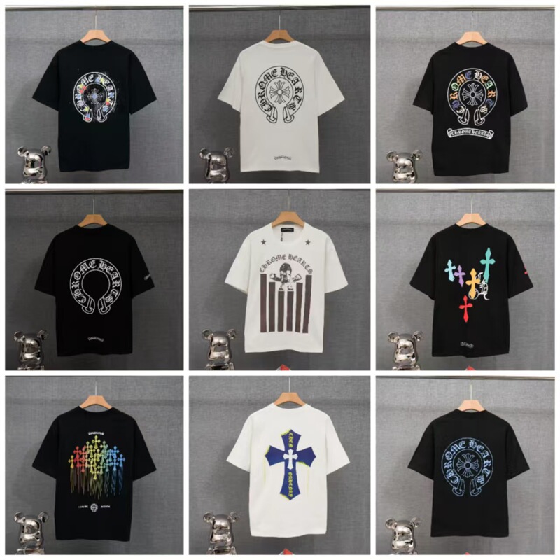 Cross-Border Ch Cro Correct Edition Summer Hot Item Collection Sanskrit Letter Print Short Sleeve T-Shirt Dropshipping Cross-Border Ch Cro Correct Edition Summer Hot Item Collection Sanskrit Letter Print Short Sleeve T-Shirt Dropshipping