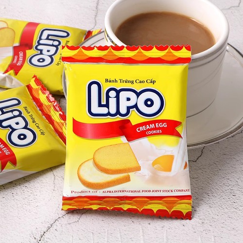 Bulk wholesale of Vietnamese imported Lipo rusks 300g original durian coconut butter chocolate breakfast biscuits