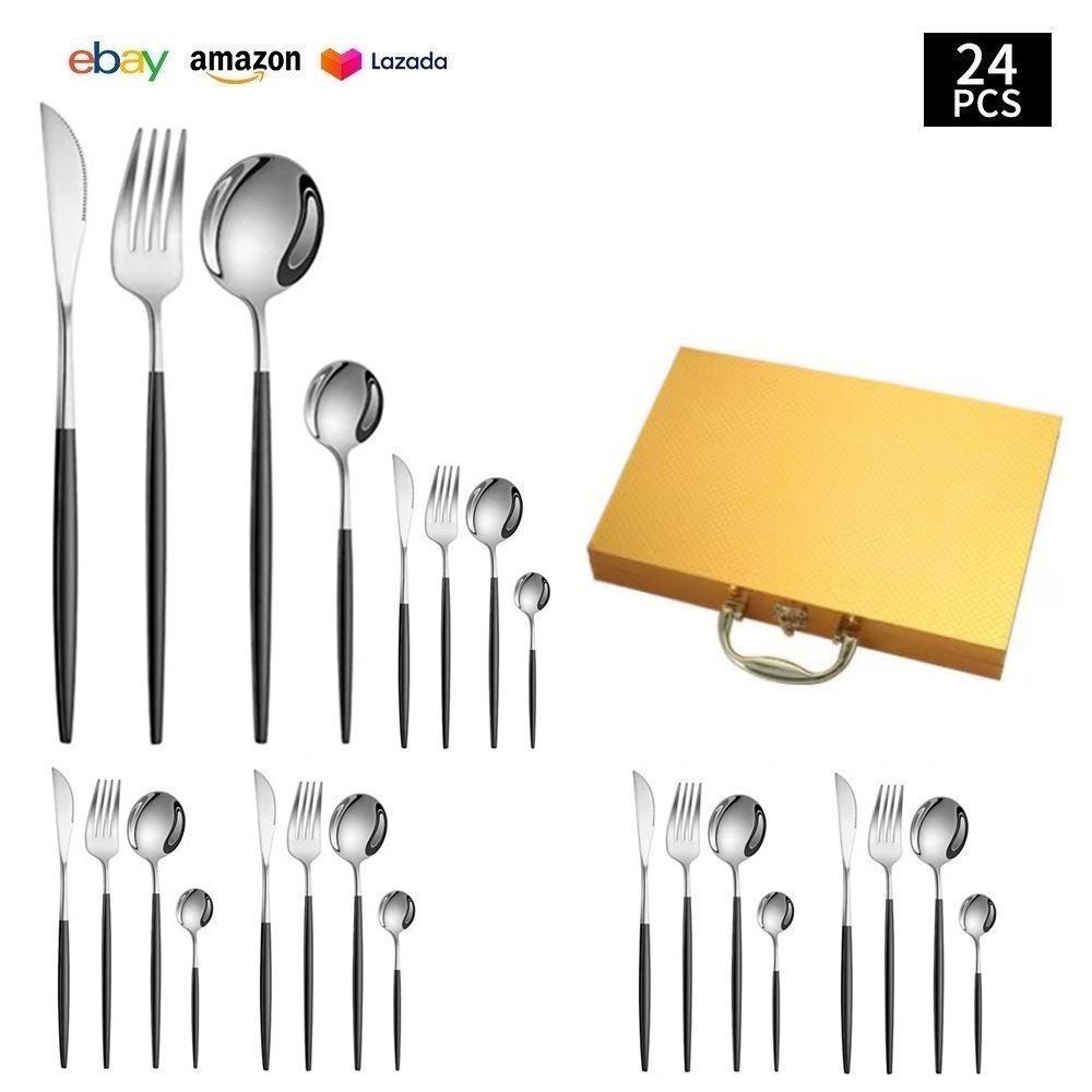 블랙 실버 [24PCS] 금목상자G