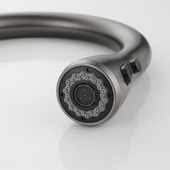 New Chinese style stainless steel 304 pull-out faucet kitchen hot and cold faucet stainless steel brushed vegetable basin wholesale