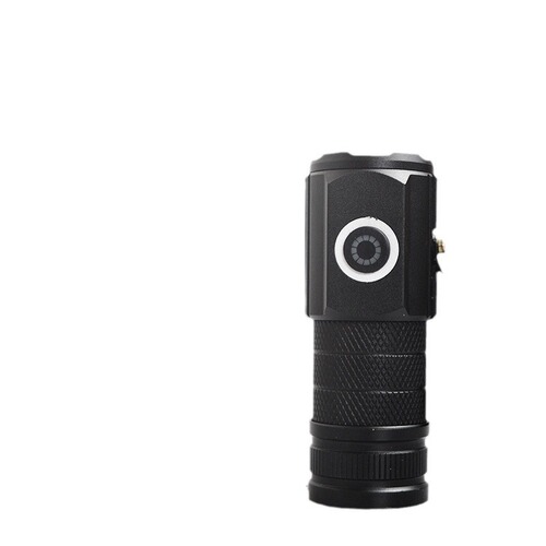Outdoor strong light three-eye flashlight super bright mini portable handheld flashlight outdoor waterproof multi-function hat clip light
