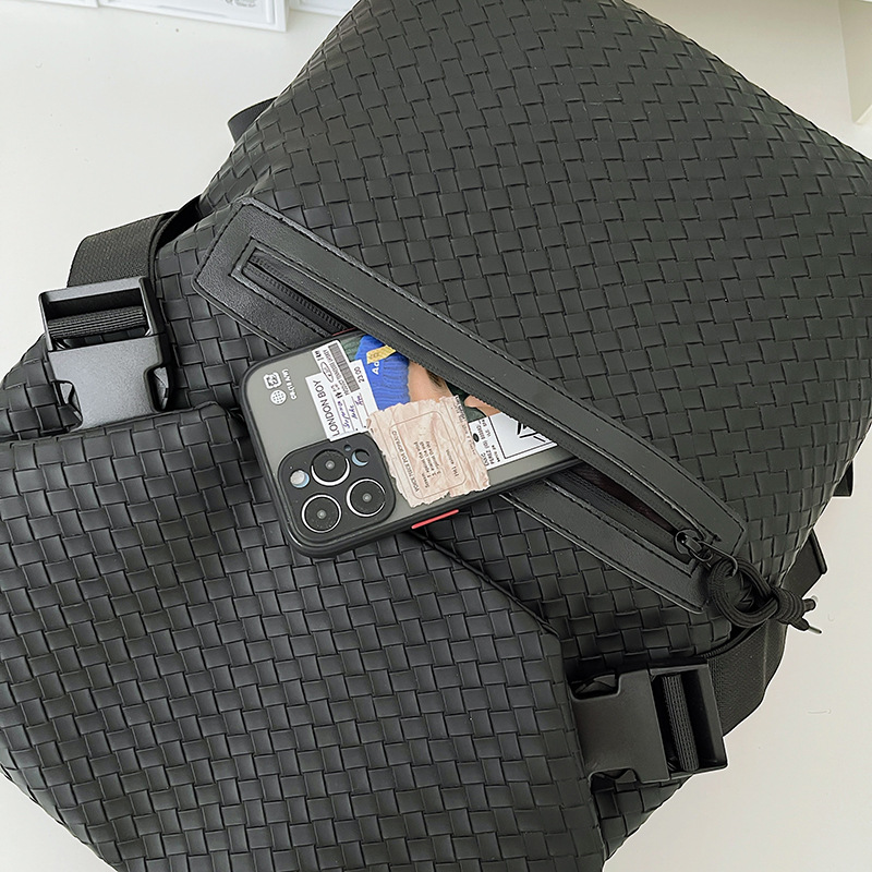 Mochila para hombres de alta capacidad de marca de moda, mochila de bicicleta de estilo, mochila de textura para estudiantes universitarios, mochila de computadora para viajes