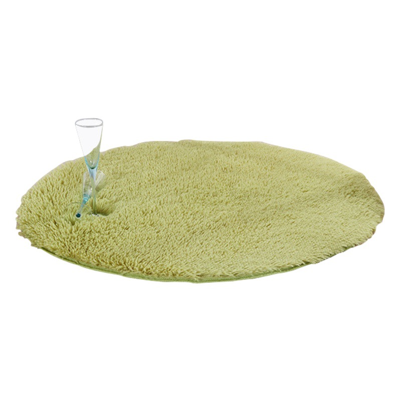 Alfombra redonda de seda y lana para venta al por mayor transfronteriza, estilo nórdico, para dormitorio, sala de estar, mesa de centro, silla de ordenador, alfombra de suelo, moderna y minimalista. image 1