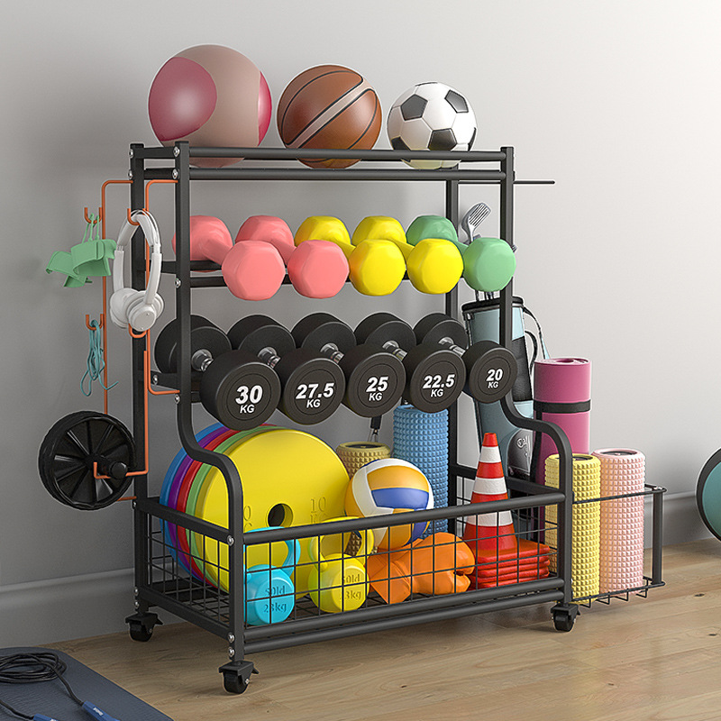 Gym Storage Rack Yoga Studio Dumbbell Sports Small Equipment Storage Rack Private Education Small Tool Storage Rack Home